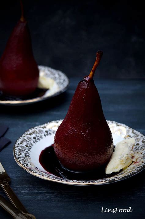 Easy Poached Pears In Red Wine With Vanilla An Easy Dessert