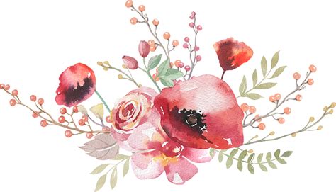 free watercolor png - Boho Chic Photography Royalty Free Watercolor Flowers - Watercolor Antlers ...