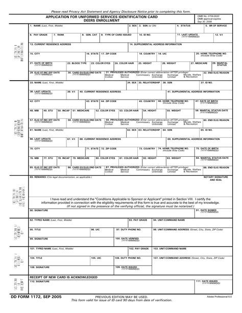 Dd Form 1172 ≡ Fill Out Printable Pdf Forms Online