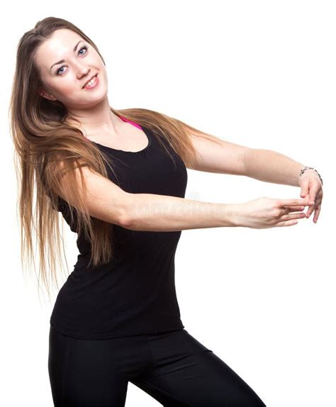 Beautiful Young Woman Dancing In Studio Ballet Stock Image Image Of