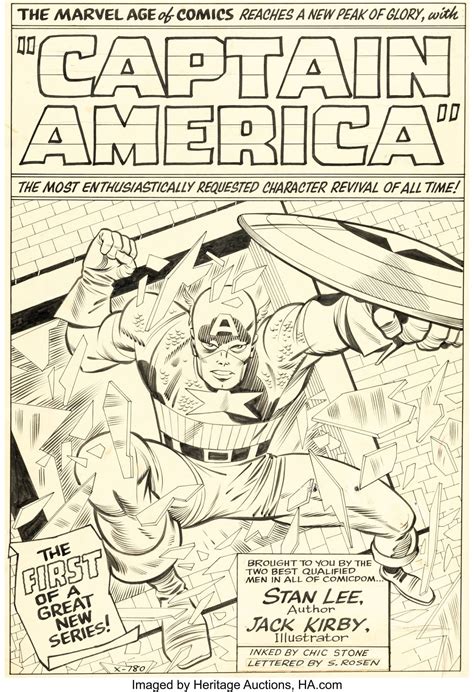 Jack Kirby Original Captain America Art Page Sells For