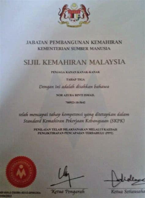 Skm atau sijil kemahiran malaysia adalah sijil latihan kemahiran yang diikriraf oleh industri. PANDUAN ASUHAN DAN DIDIKAN KANAK-KANAK: Sijil Kemahiran ...