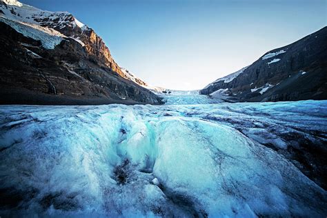 On Athabasca Glacier At Glacier National Park Columbia Shuswap A Bc Canada Icy Photograph By