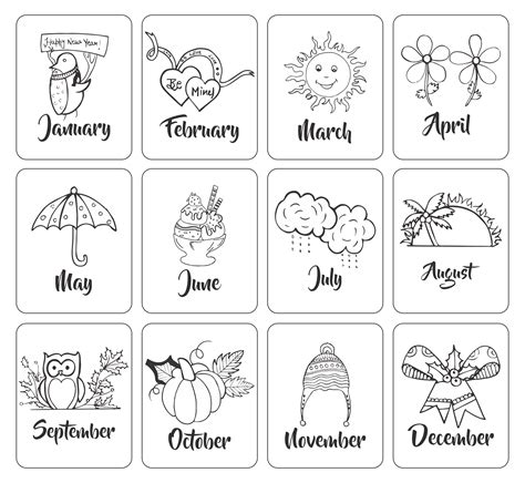 6 Best Images Of Free Printable Months Of The Year Chart