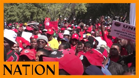 South African Unions March In Protest Of Rising Cost Of Living Youtube