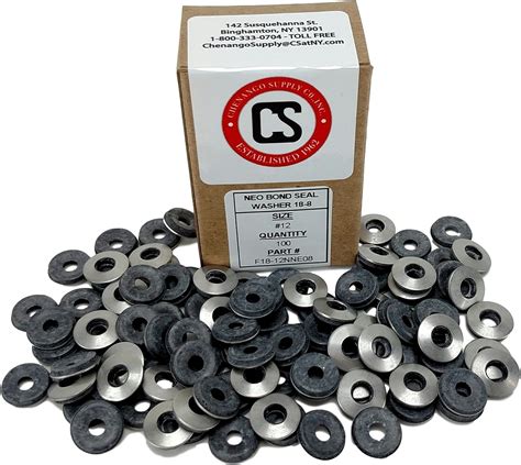 12 Neoprene Epdm Bonded Sealing Washers Stainless Steel 18
