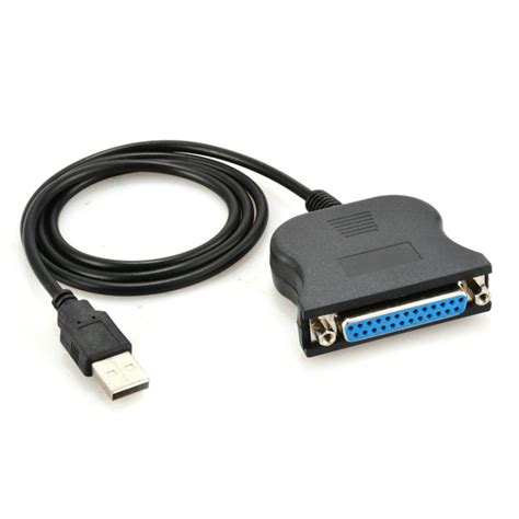Hot K Usb Male To Db25 Female Printer Cable Parallel Print Converter