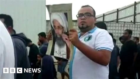 Protests In Saudi Arabia At Shia Clerics Execution Bbc News