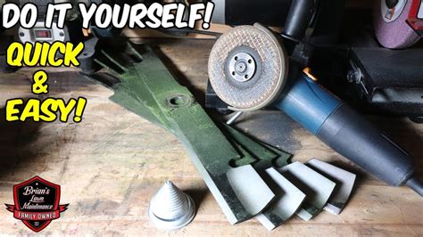 How To Sharpen Lawn Mower Blades With Grinder