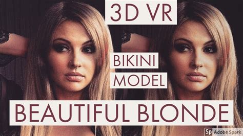 hot blonde vr model 3d psvr youtube