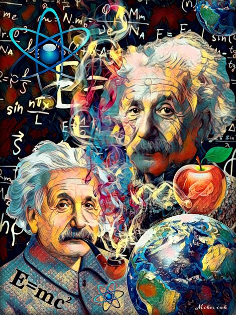 Albert Einstein Art Piece By Me Lk