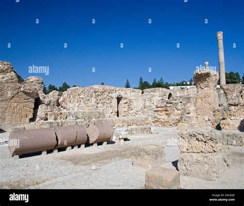 Carthage Ruins Tunisia Stock Photo Alamy