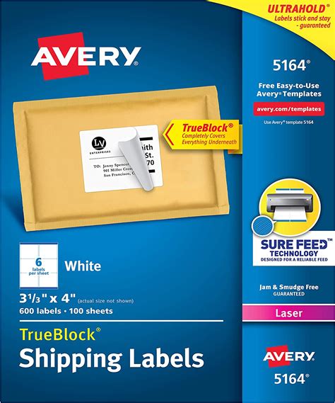 Avery Etiquetas de dirección de envío impresoras láser 690 etiquetas