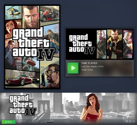 Grand Theft Auto Iv Gta 4 Traditional Cover Art Logo Banner And