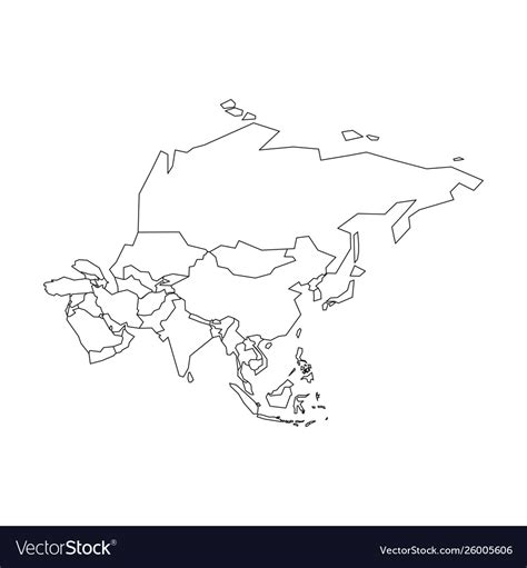 Political Map Of Asia Black And White Corrie Christina