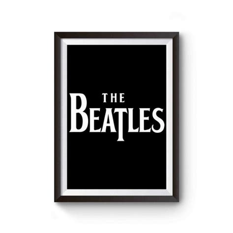 The Beatles World Tour 1964 Vintage Logo Poster