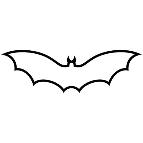 One Color Bat Outline Sticker png image