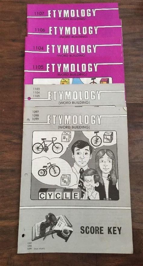 New Ace School Of Tomorrow Etymology Wb Grade 9 Paces Score Keys 1103