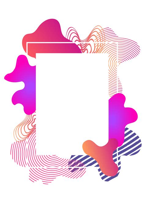 Abstract Vibrant Modern Frames Copy Space For Your Text Png With