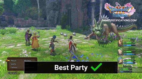 Dragon Quest Best Party Guide Game Specifications