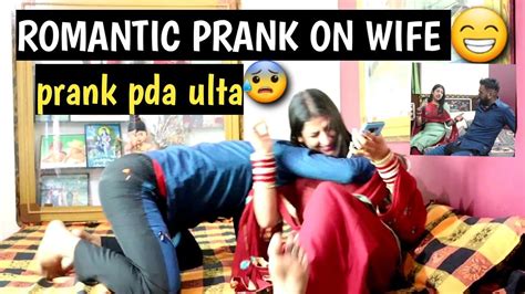 romantic prank on wife🤤 fir be maar he padi prank on wife prank wife chetnamit vlogs