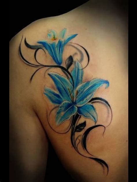 3D flower tattoo | Lily flower tattoos, Lily tattoo design, Lily tattoo