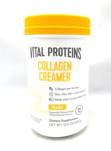 Vital Proteins Vanilla Collagen Creamer 106 Oz Dairy Free 072023 New Lot Of 2 2999 Picclick
