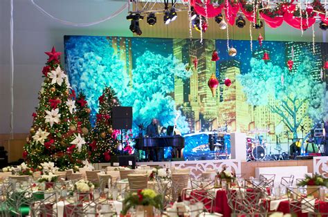 Colorful Christmas with Oklahoma City downtown backdrop ~ #okc #party #