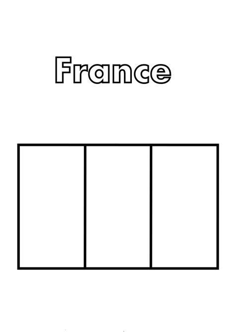 France Flag Coloring