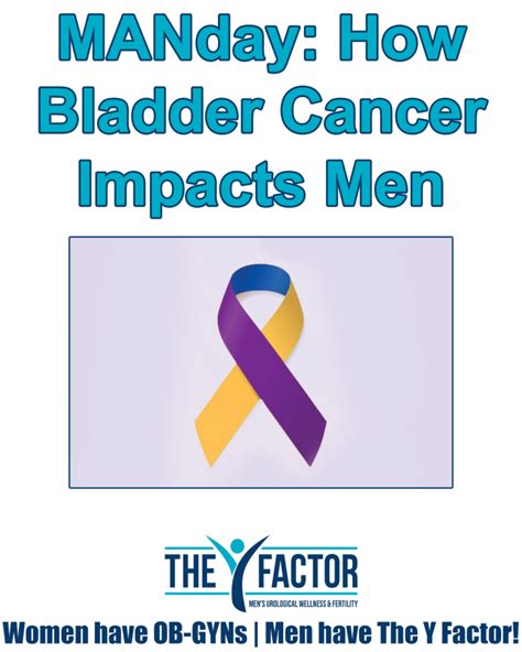 Manday How Bladder Cancer Impacts Men The Y Factor