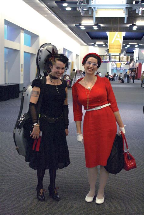 Retro Rack Gail Carriger In A Red Dress At Reno Worldcon 2011