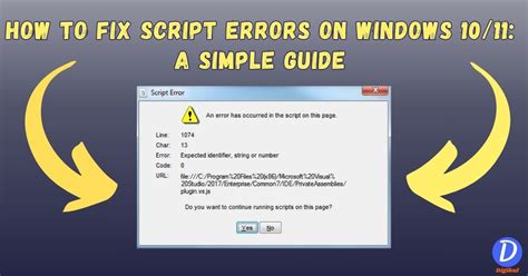 Understanding And Fix Script Errors On Windows 1011 Guide