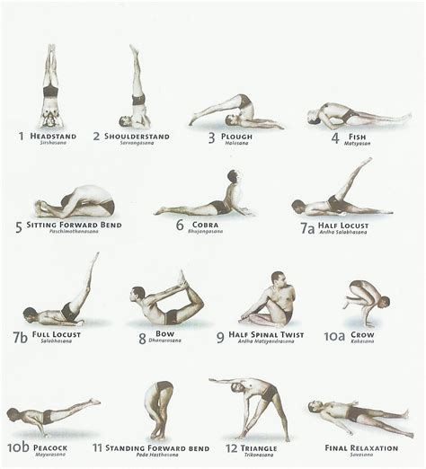 Printable Posters Of Asanas Yoga For Beginners 101 Activity