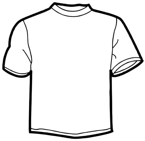 Blank T Shirt Outline