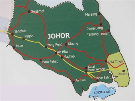 Map Of Johor Free Svg