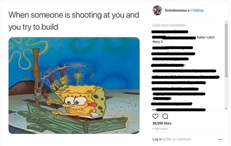 You can create meme chains of multiple images stacked vertically by adding new images with the below current. Frantic building when being shot at - spongbob | Fortnite ...