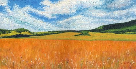 Grass Field Painting At Explore Collection Of