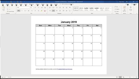 Monthly Calendar That Can Be Edited Calendar Template Printable
