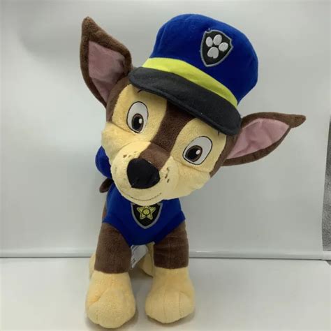 Nickelodeon Chase Paw Patrol Police Dog Plush Stuffed Animal Soft Toy