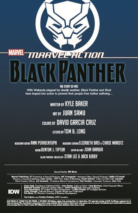 Comiclist Previews Marvel Action Black Panther 2