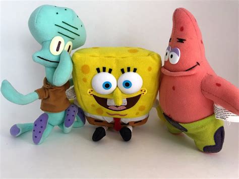 Image Spongebob Squarepants 7 Plush And Patrick And Squidward Doll