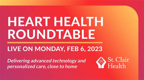 Heart Health Roundtable St Clair Health
