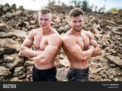 Two Fitness Strongmen Image Photo Free Trial Bigstock