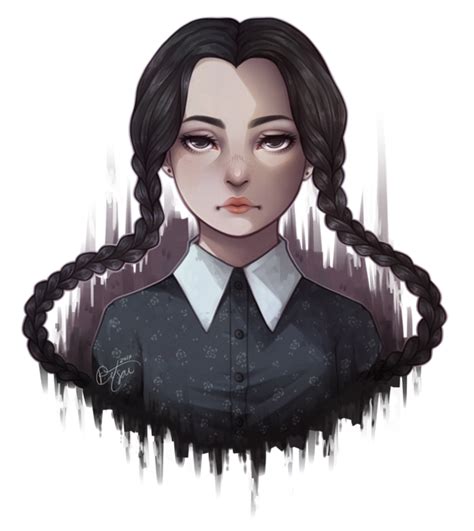 [commission] wednesday addams by kitsai on deviantart