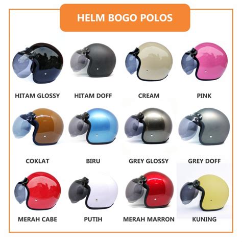 Selain itu juga kaca helm juga sangat berpengaruh dan berperan penting untuk keselamatan pengendara motor. Harga Helm Bogo Kaca Datar Original / Jual Kaca Bogo Datar ...