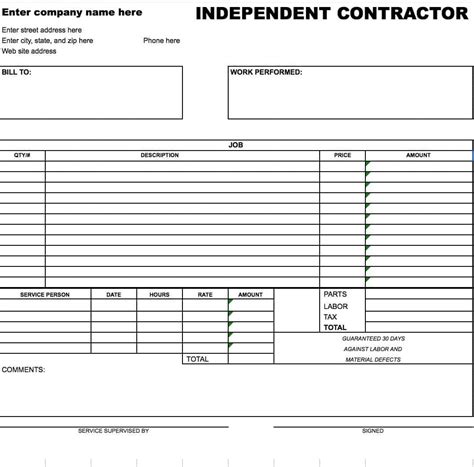 Use this form also to report types of income such as independents contractor revenue, interest or dividends or government payment, any type of earnings, other than salary. 2 Invoice Template Pdf One Checklist That You Should Keep ...