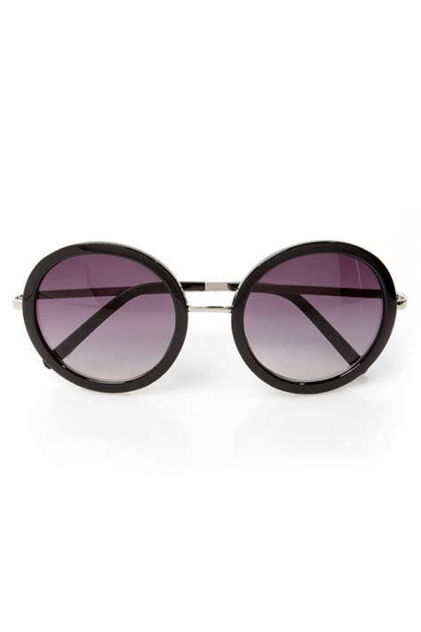 Trendy Black Sunglasses Circular Sunglasses Round Sunglasses 9 00 Lulus