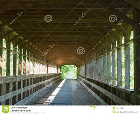 Inside A Covered Bridge Stock Photo Image Of Valley 101711062
