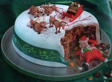 Awesome collection of merry christmas cakes images, christmas cupcakes design ideas. Funny Christmas cake | cakes | Pinterest