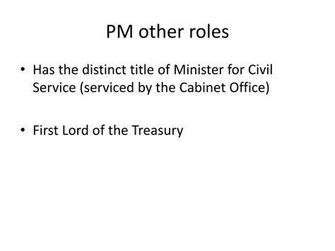 Ppt Role Of The Prime Minister And Cabinet Powerpoint Presentation